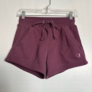 Champion Reverse Weave Sweat Shorts Size XS Purple Activewear Loungewear Casual